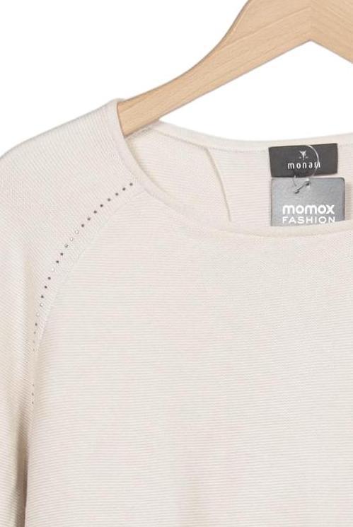 monari Women's Sweater Cream White EU 42 Cotton 5