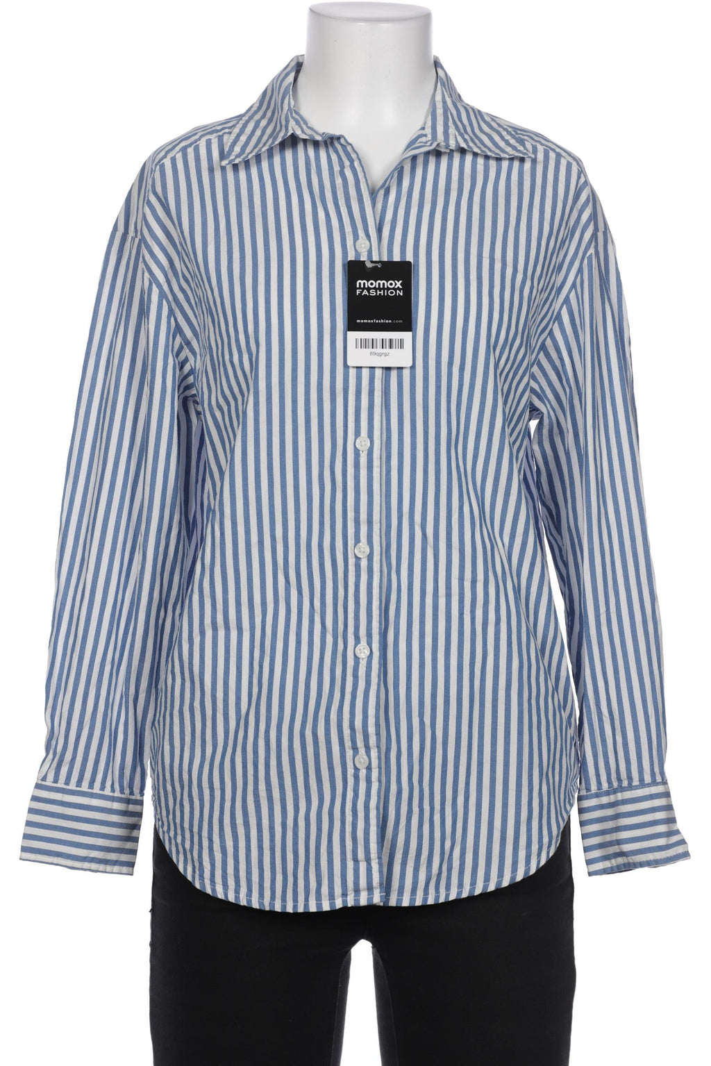 Monki Damen Blouse Blue XXS Cotton 4