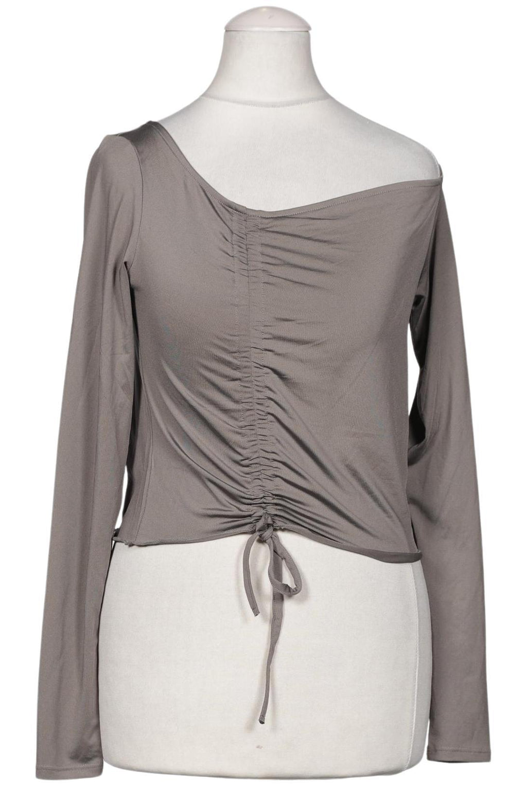 Monki Women's Long Sleeve Shirt Gray Size S 2