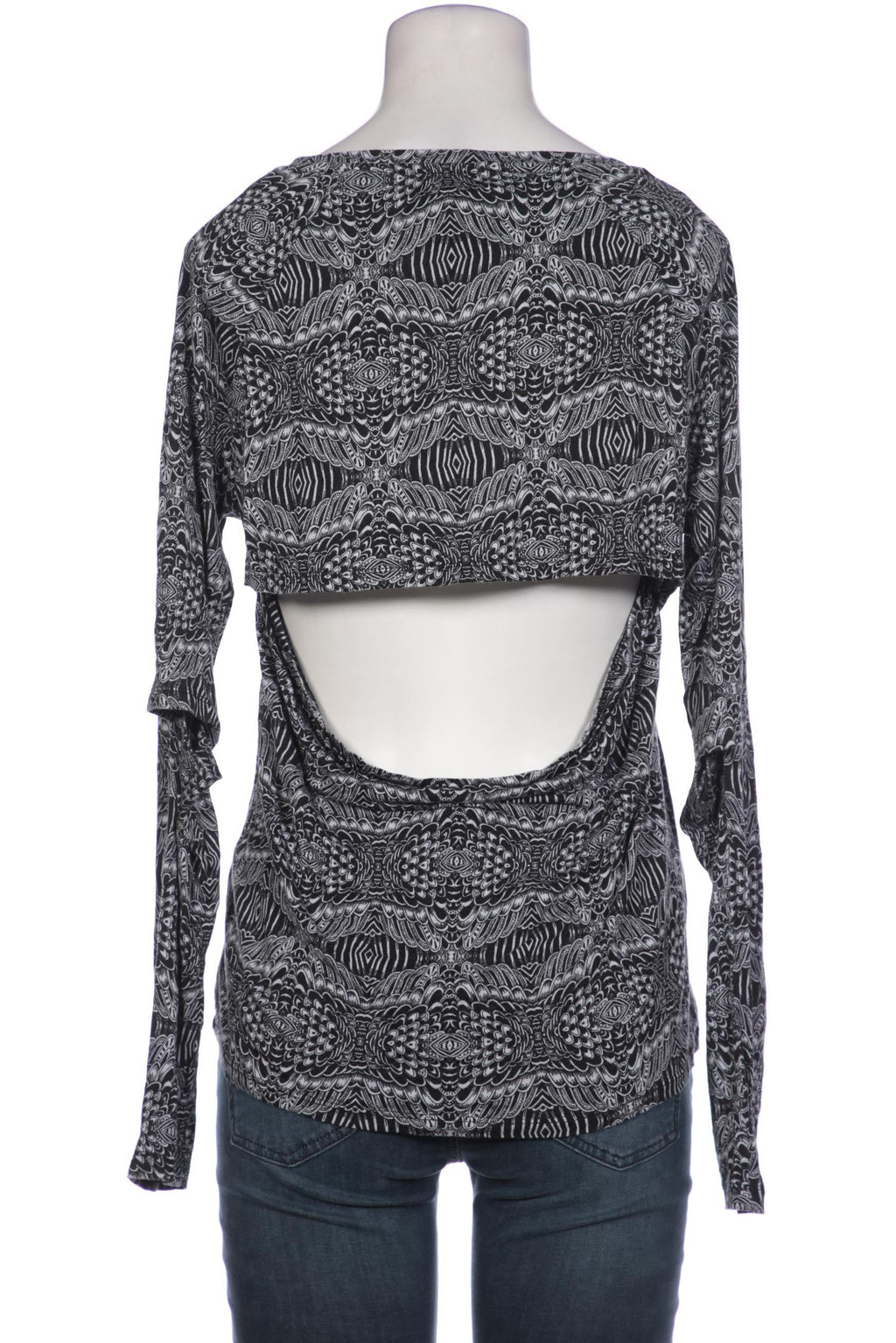 Monki Women Long-Sleeve Shirt Gray Size S 5