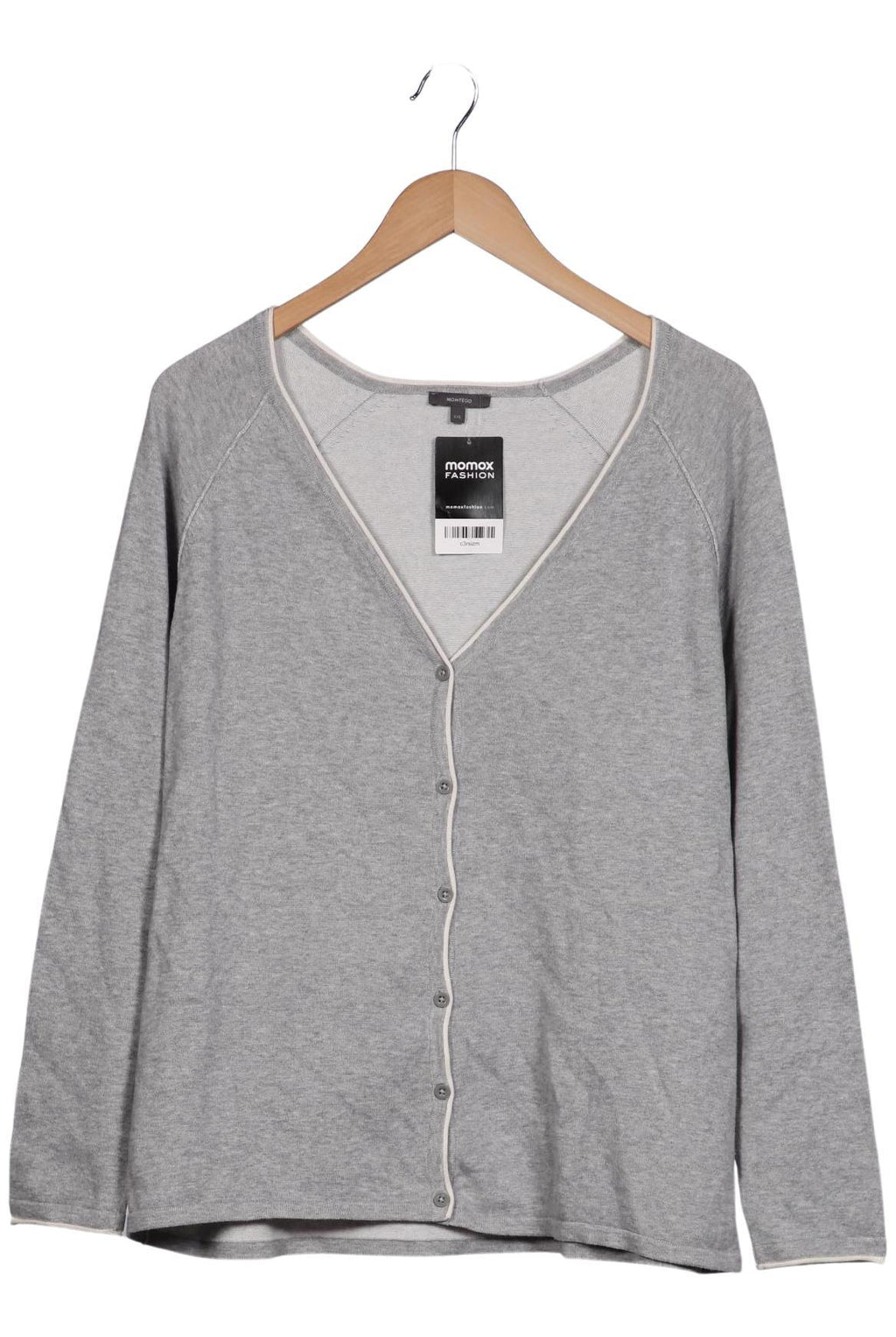 Cardigan tricot femme Montego Gris XXL Coton 3