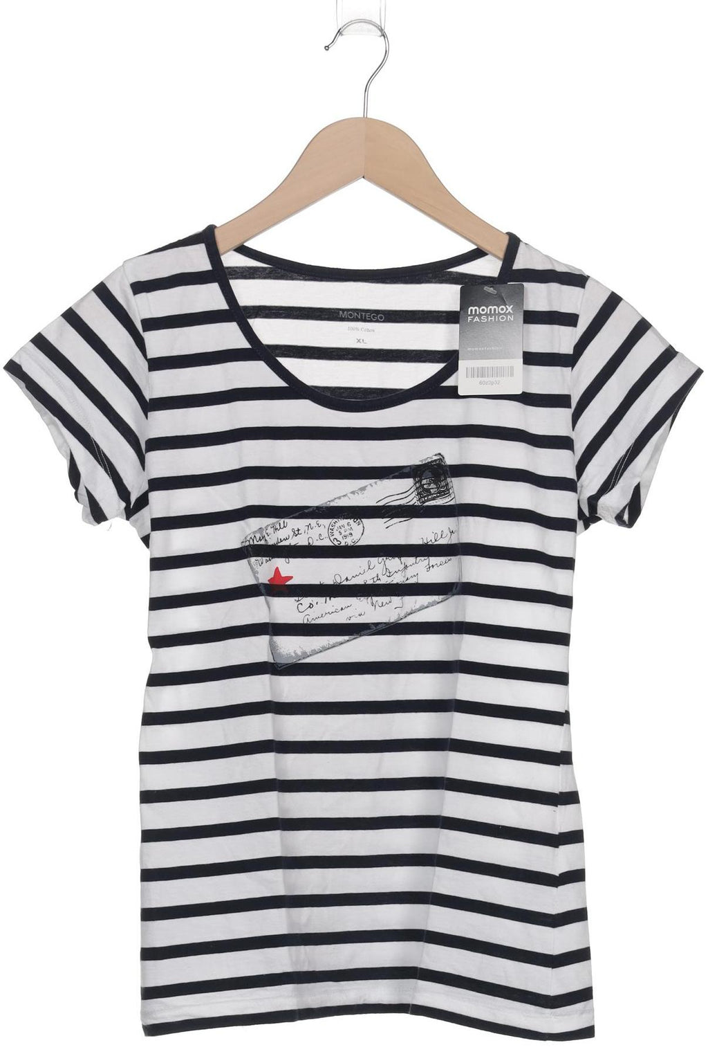 Montego Women's T-Shirt White XL Cotton 4