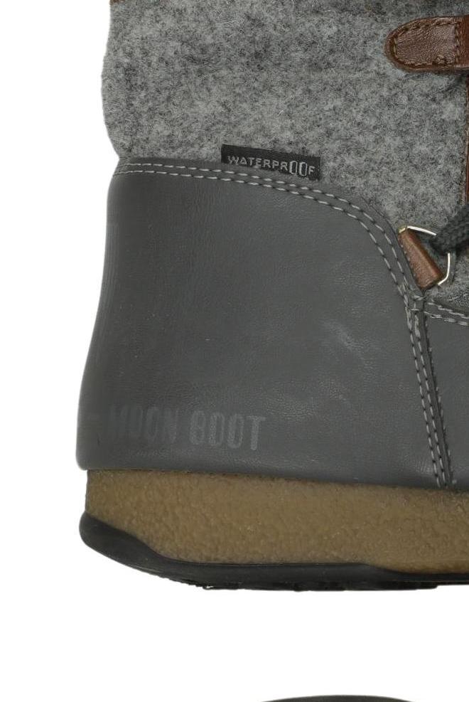Moon Boot Damenstiefel Grau EU 39 Kunstleder 3