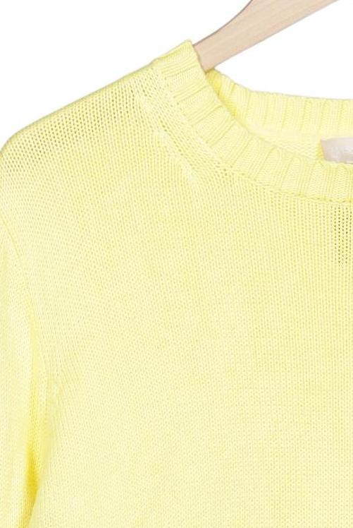 Mrs Hugs Damen Pullover Yellow M Cotton 5