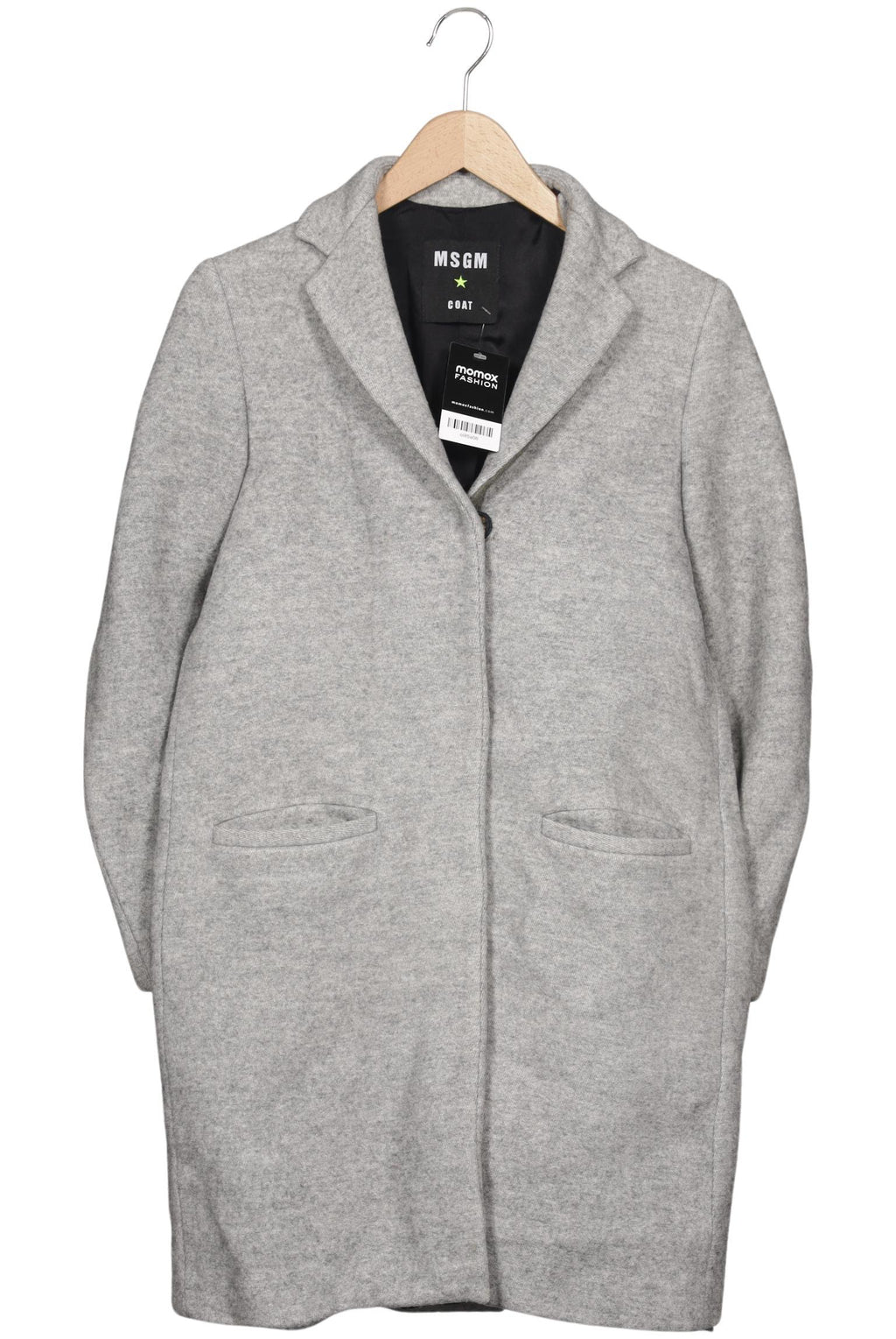 MSGM Women Coat Gray EU 36 2