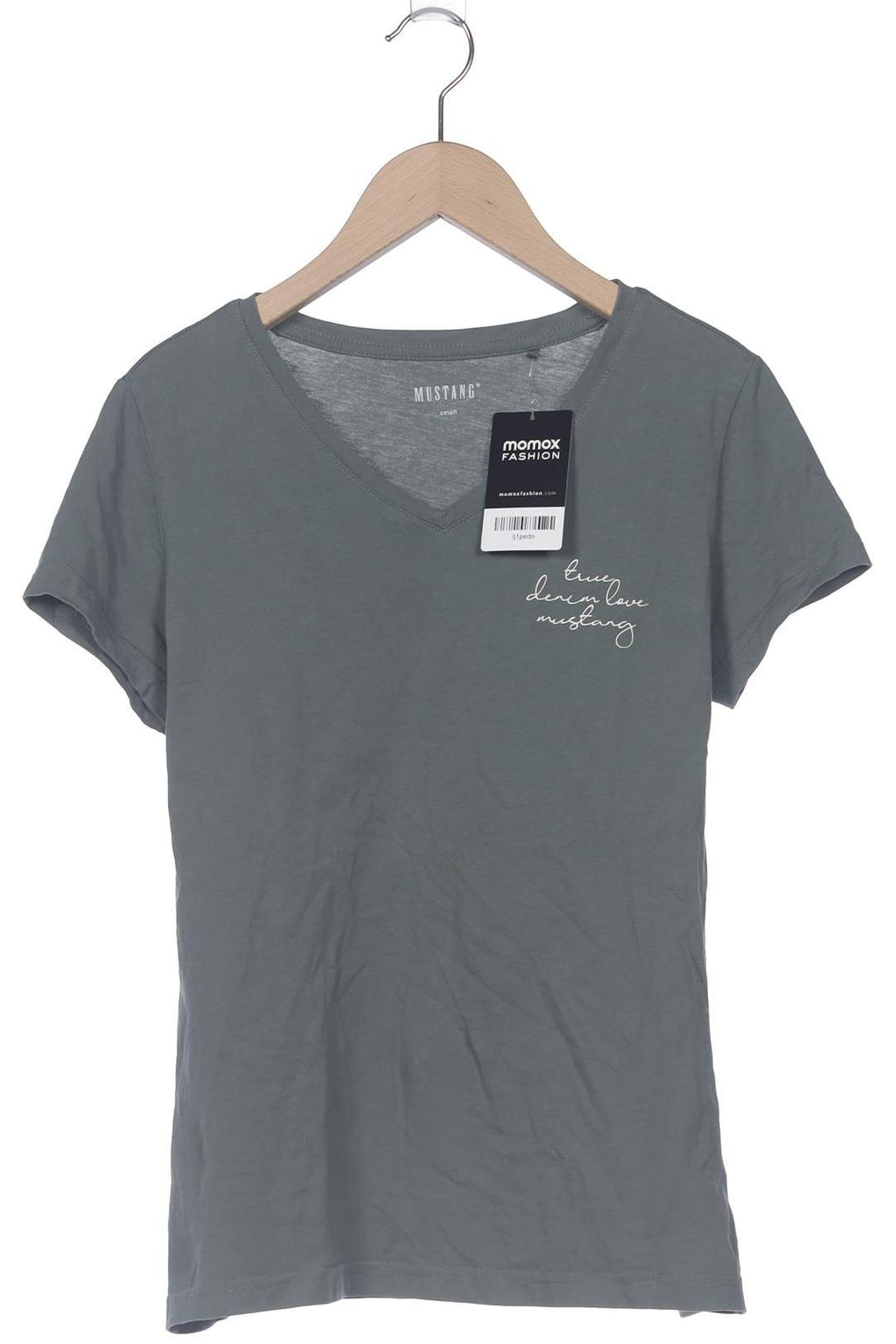 Mustang Women's T-Shirt Green Size S Cotton 7
