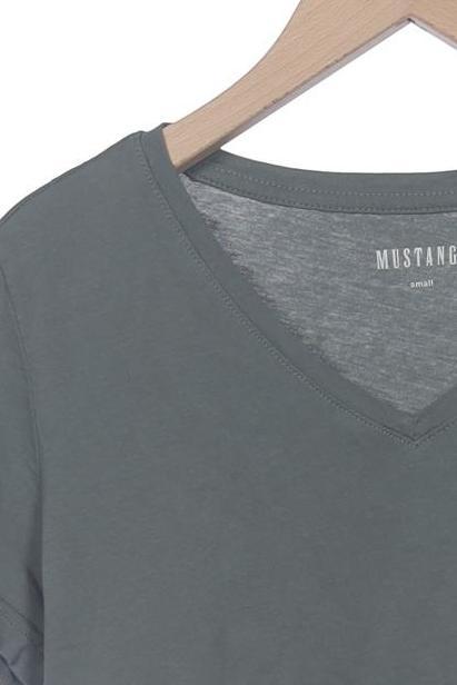Mustang Women's T-Shirt Green Size S Cotton 8