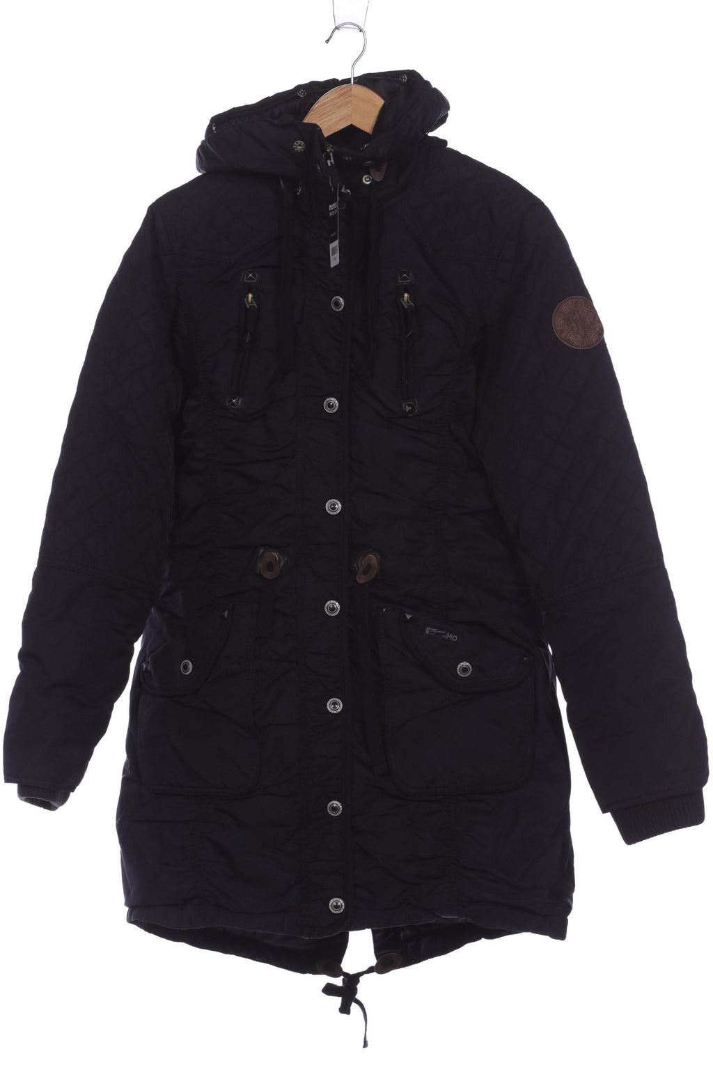 myMo Damen Mantel Schwarz Gr. L 4