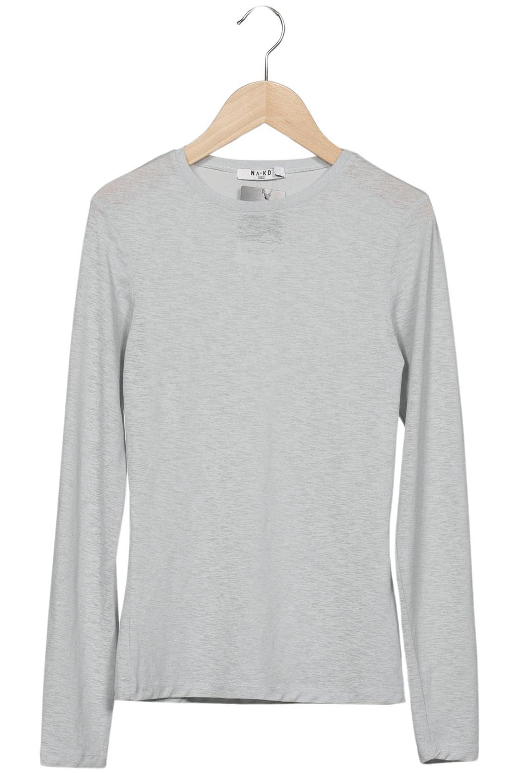Na-Kd Women's Long Sleeve Shirt Gray Size XS 2