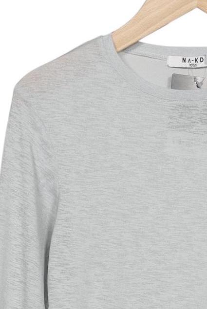 Na-Kd Women's Long Sleeve Shirt Gray Size XS 3