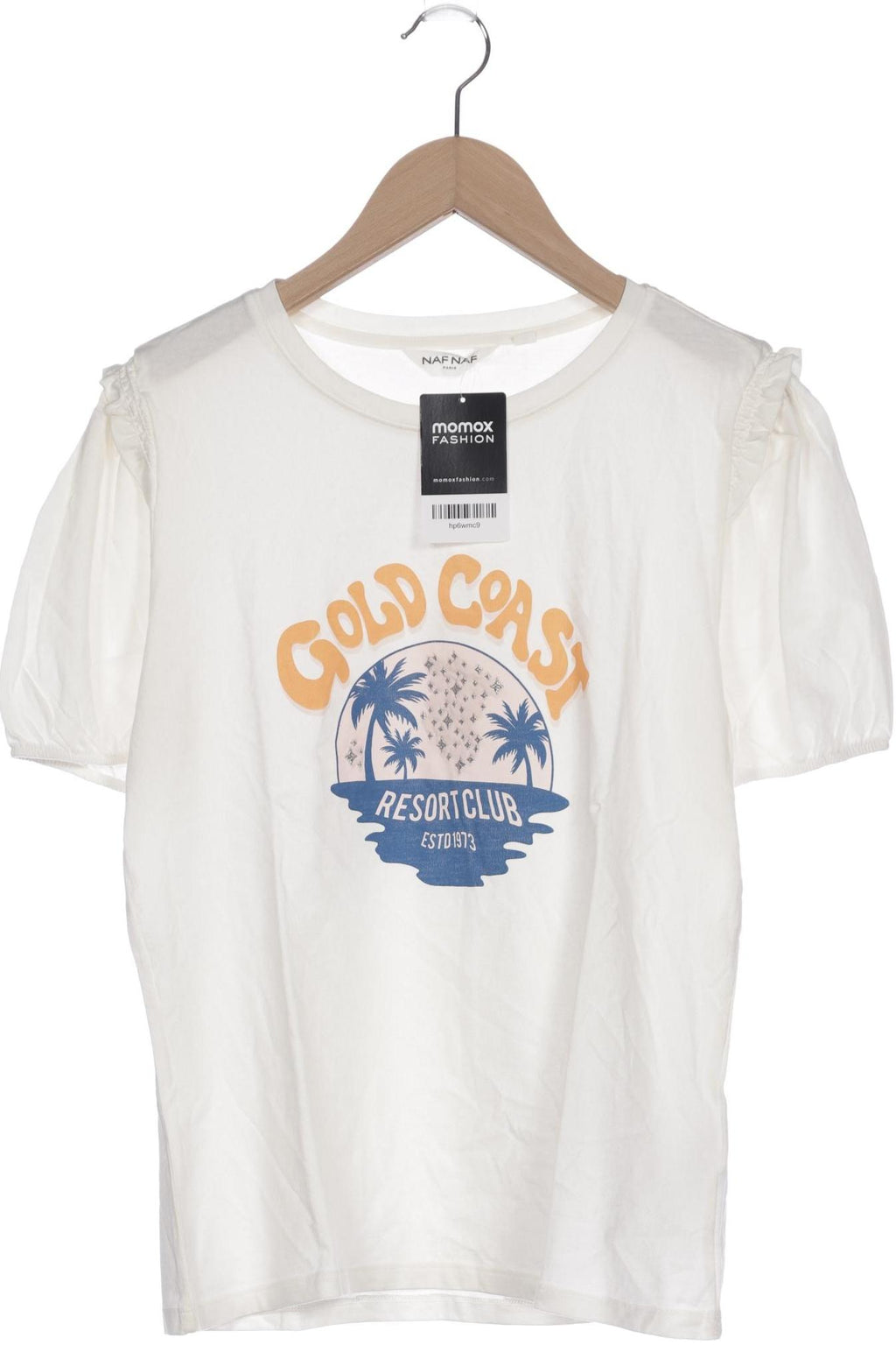 NAF NAF T-shirt Femme Blanc Cassé L 4