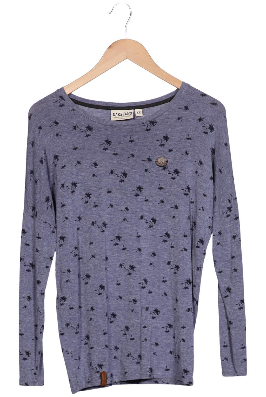 Naketano Women's Long Sleeve Shirt Blue Size XS 2