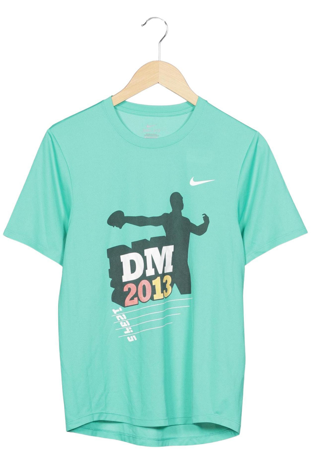 Nike Women T-Shirt Light Green S Synthetic 3