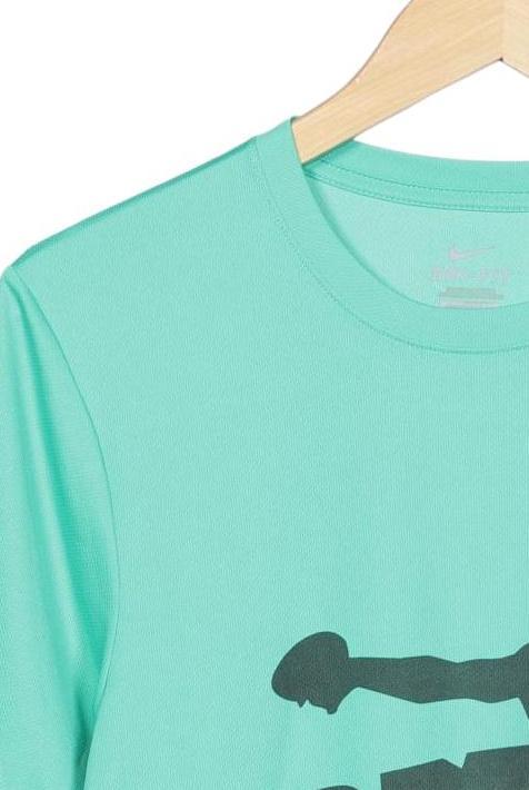 Nike Women T-Shirt Light Green S Synthetic 4
