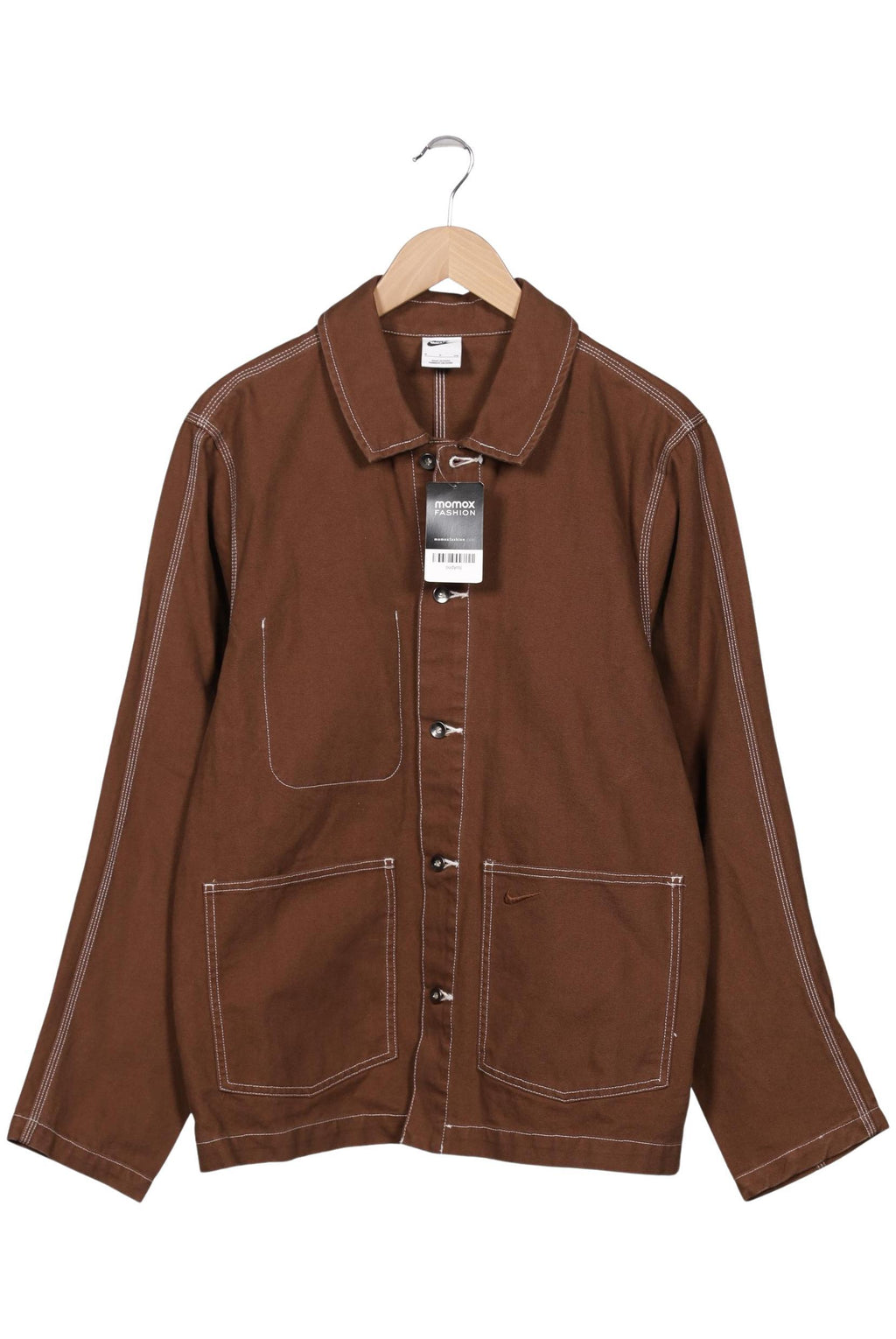 Nike Men Jacket Brown S Cotton 2