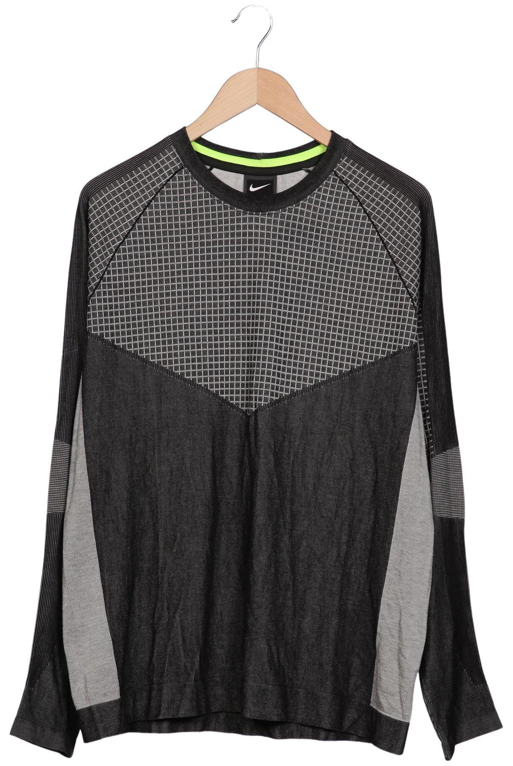 Nike Men Long Sleeve Shirt Gray M 3