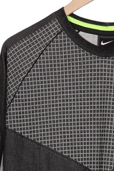 Nike Men Long Sleeve Shirt Gray M 5