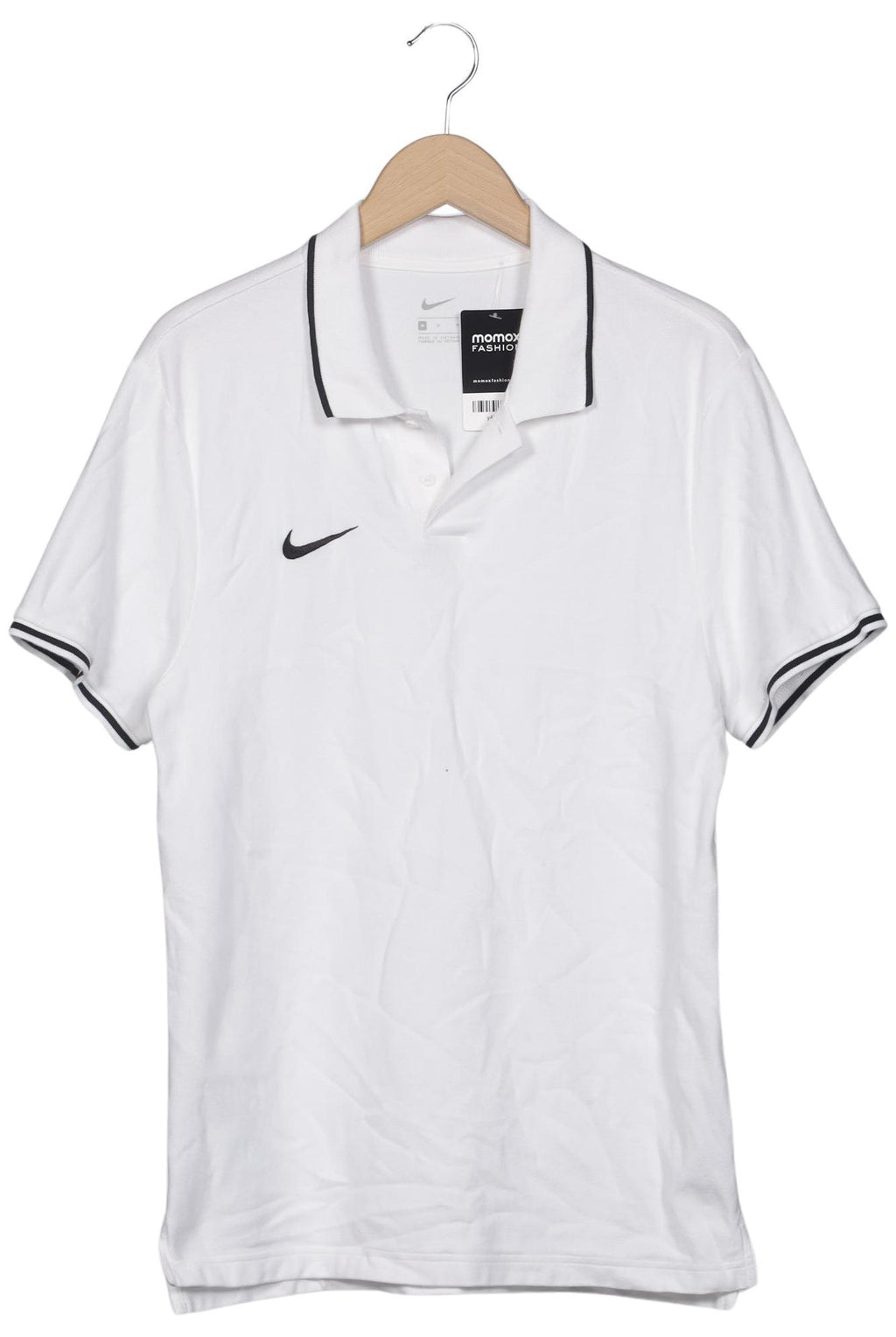 Nike Polo Shirt White M Cotton 9