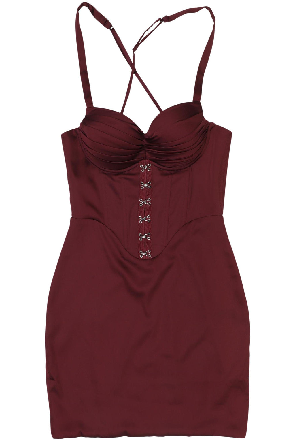 Oh Polly Women's Dress Bordeaux EU 32 2