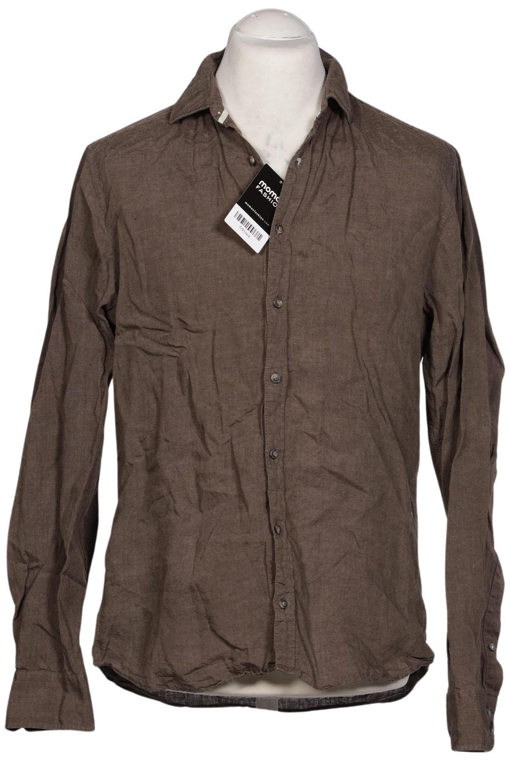 Olymp Herren Hemd Brown L Linen 2