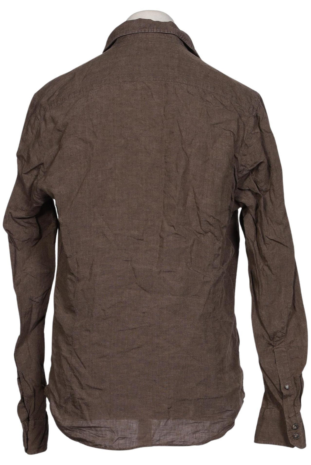 Olymp Herren Hemd Brown L Linen 3