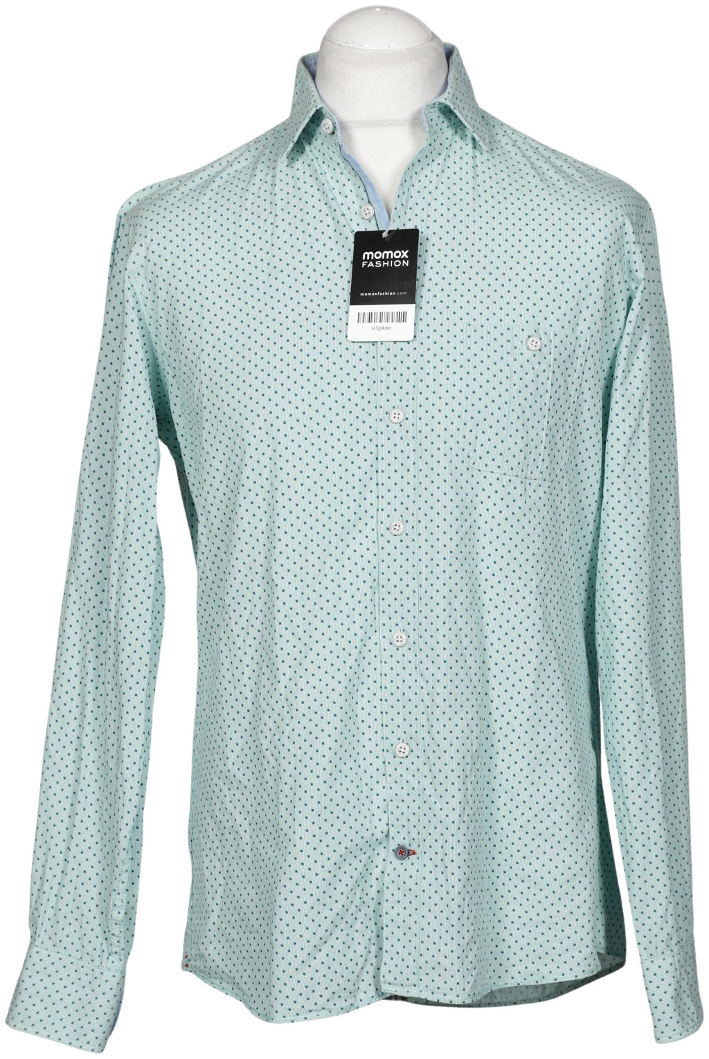 Olymp Men Shirt Light Green M Cotton 4