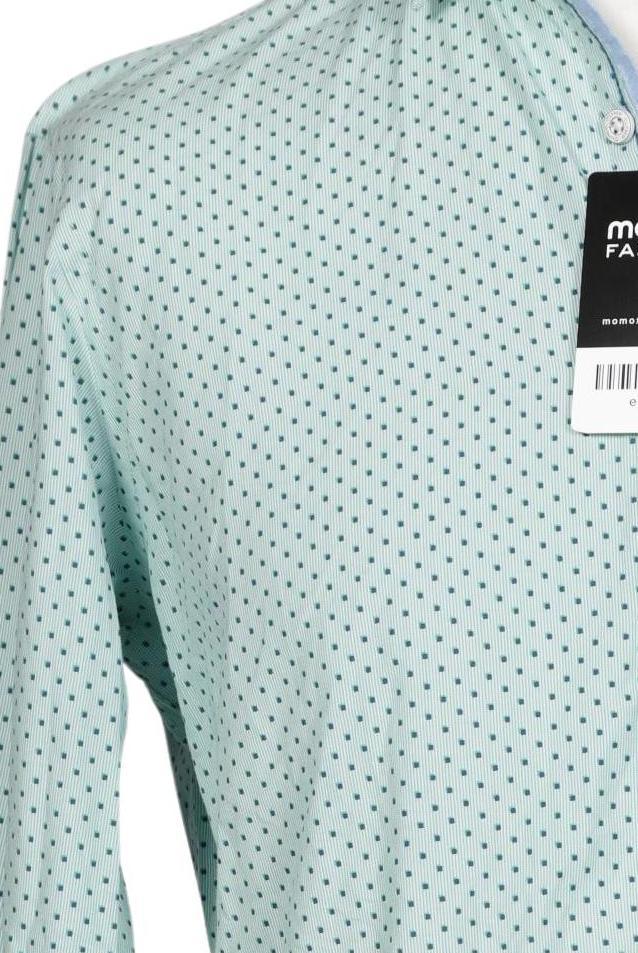 Olymp Men Shirt Light Green M Cotton 6