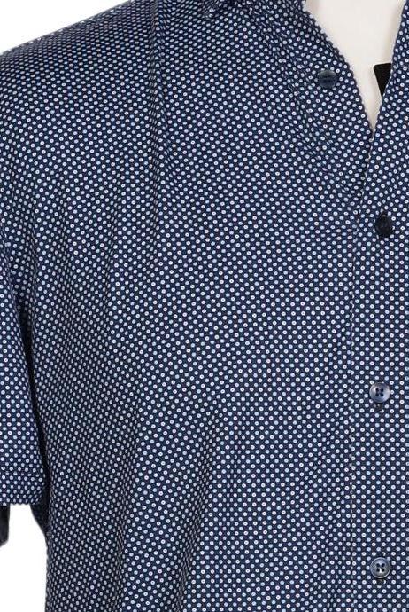 Olymp Herren Hemd Marineblau 42 4