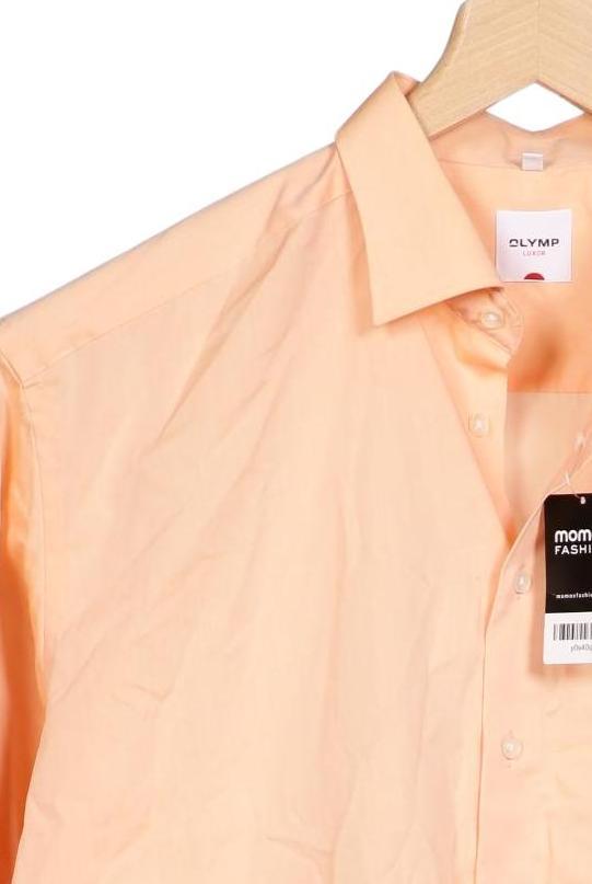 Olymp Herrenhemd Orange Größe 46 Baumwolle 4