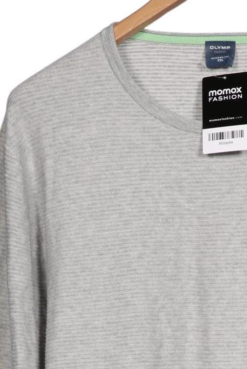 Olymp Men Pullover Gray XXL Cotton 4