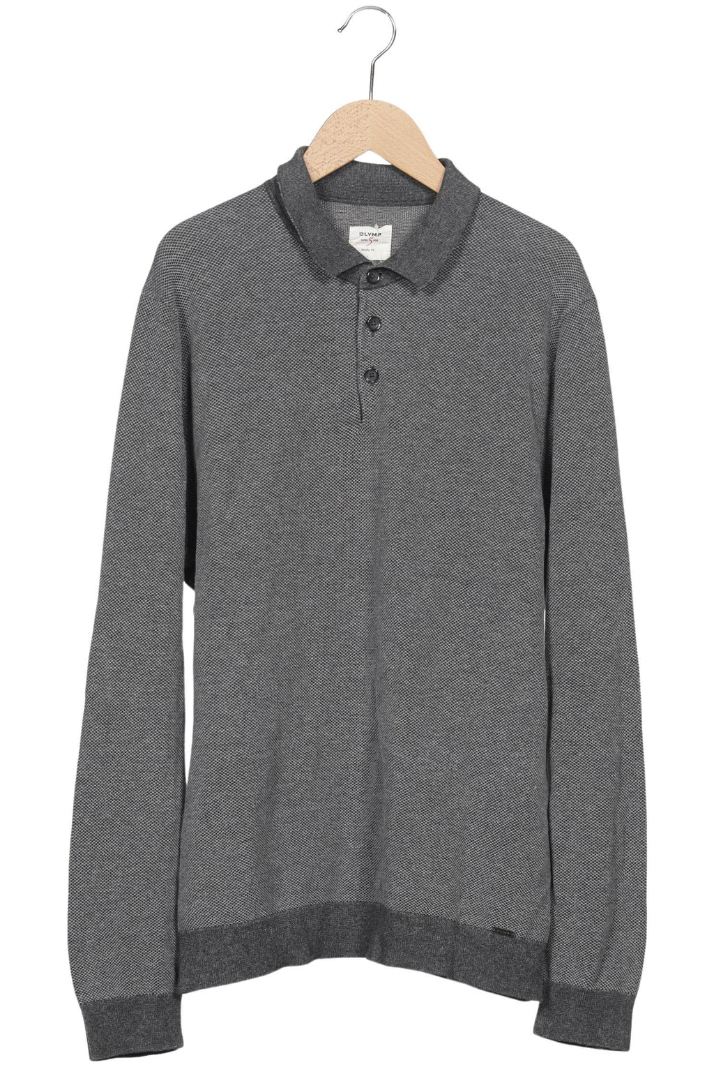 Olymp Polo Shirt Gray L Cotton 6