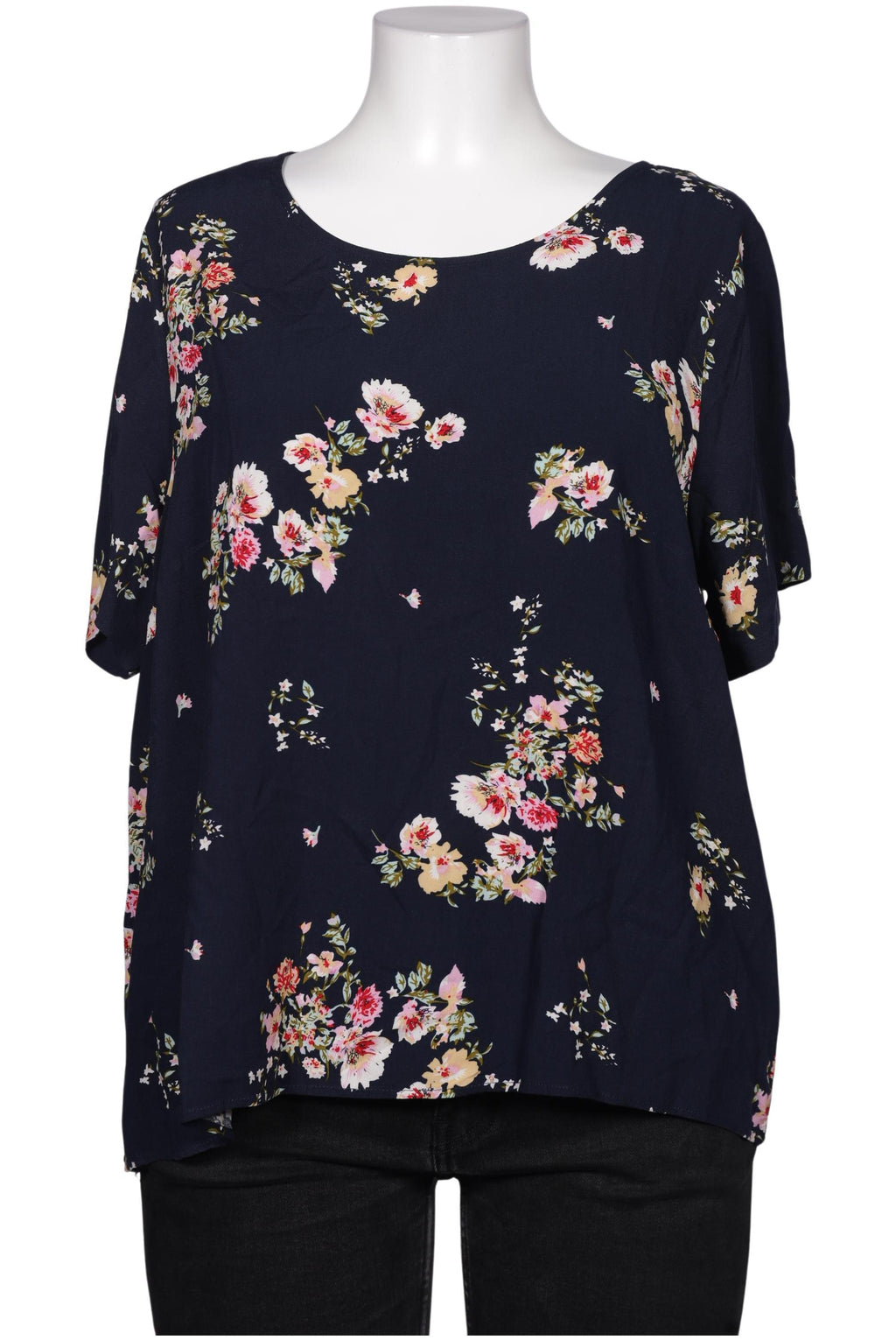ONLY Carmakoma Women's Blouse Navy Blue EU 48 Viscose 2