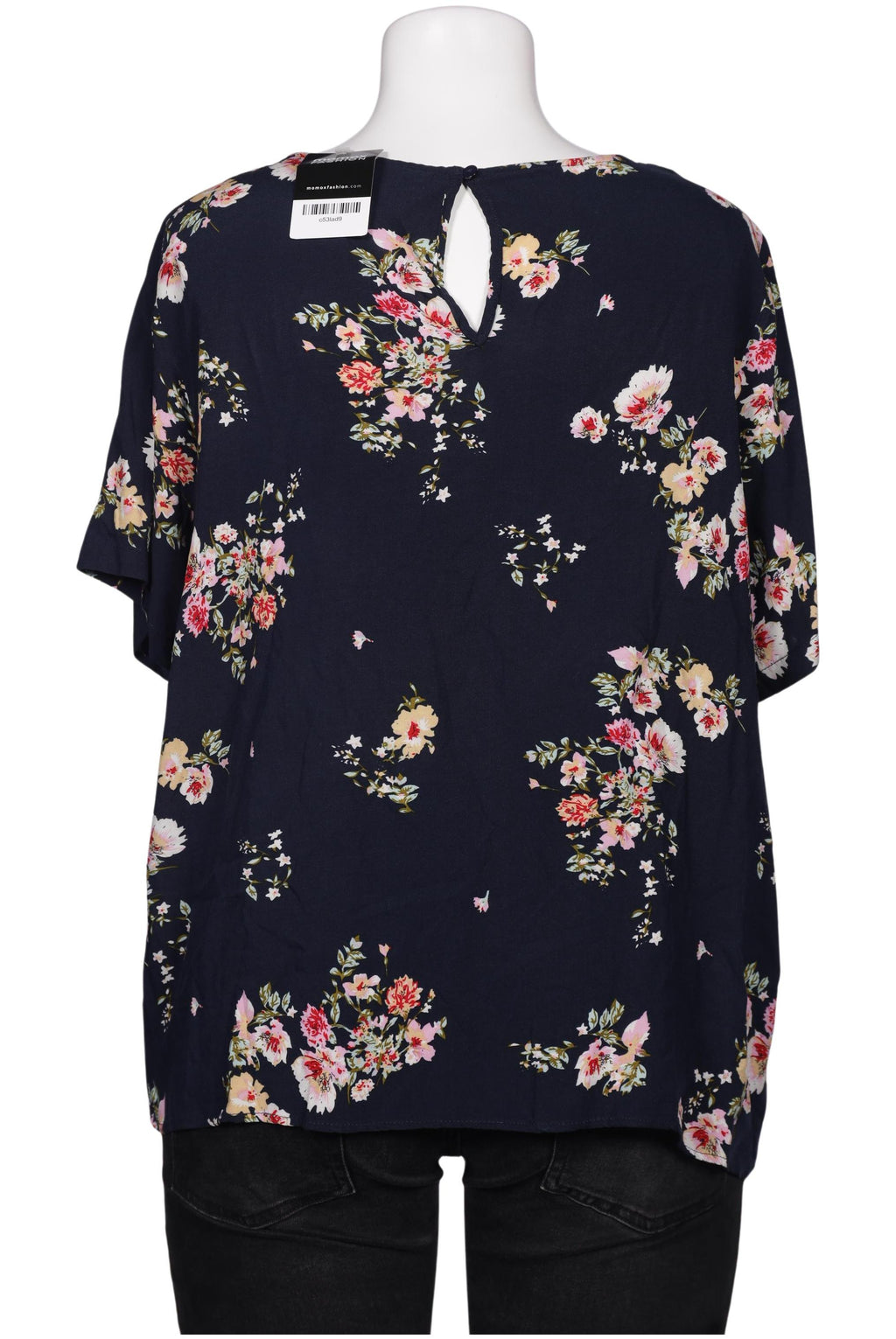ONLY Carmakoma Women's Blouse Navy Blue EU 48 Viscose 3