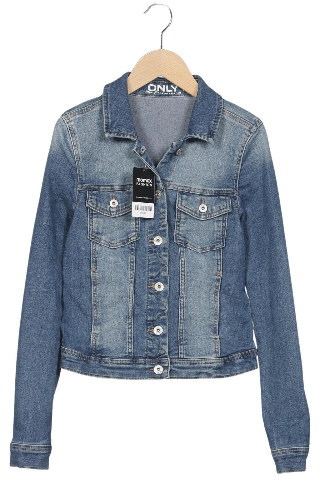 Only Women's Jacket Blue EU 34 Elasthan 4
