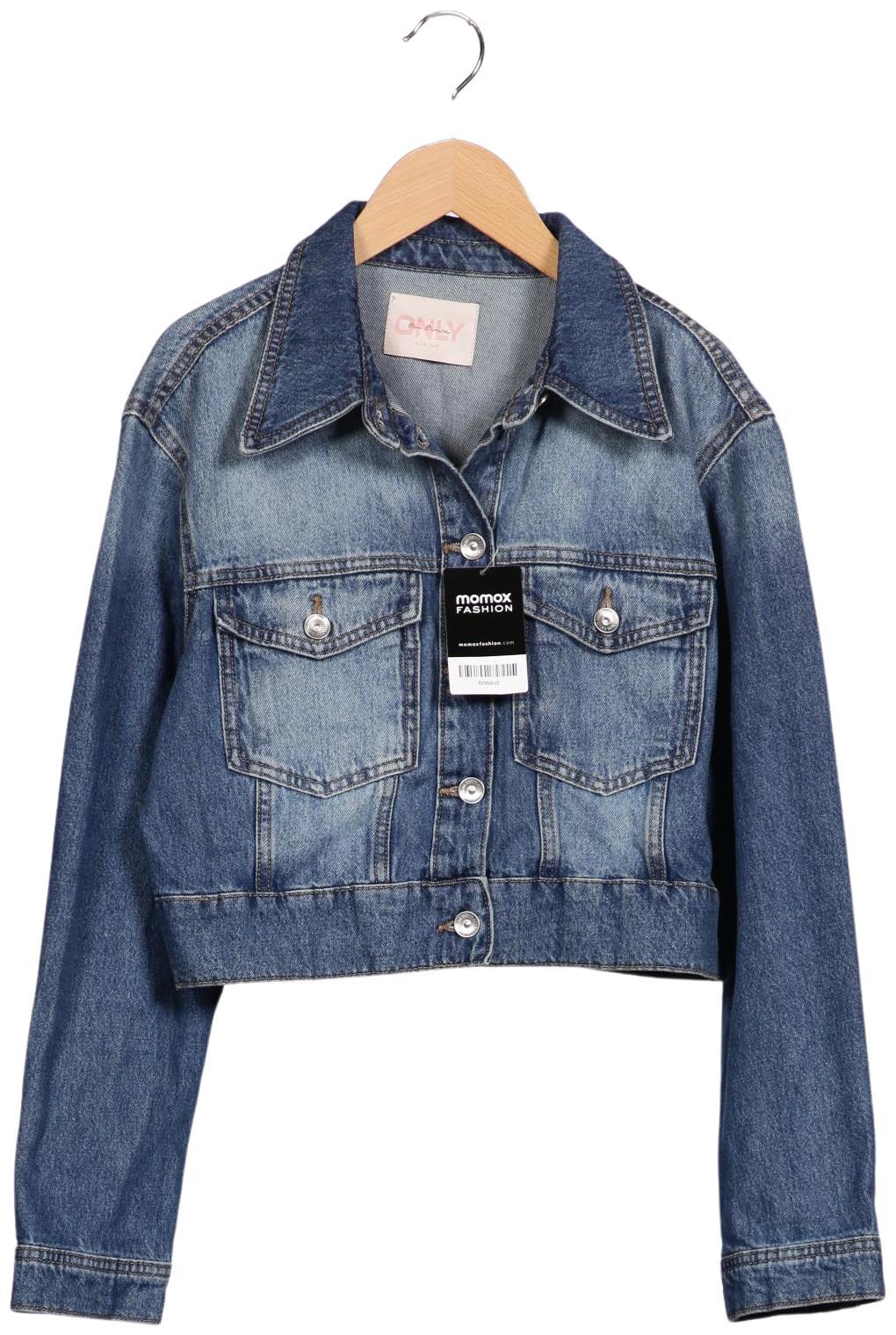 Only Women Jacket Blue M Cotton 6