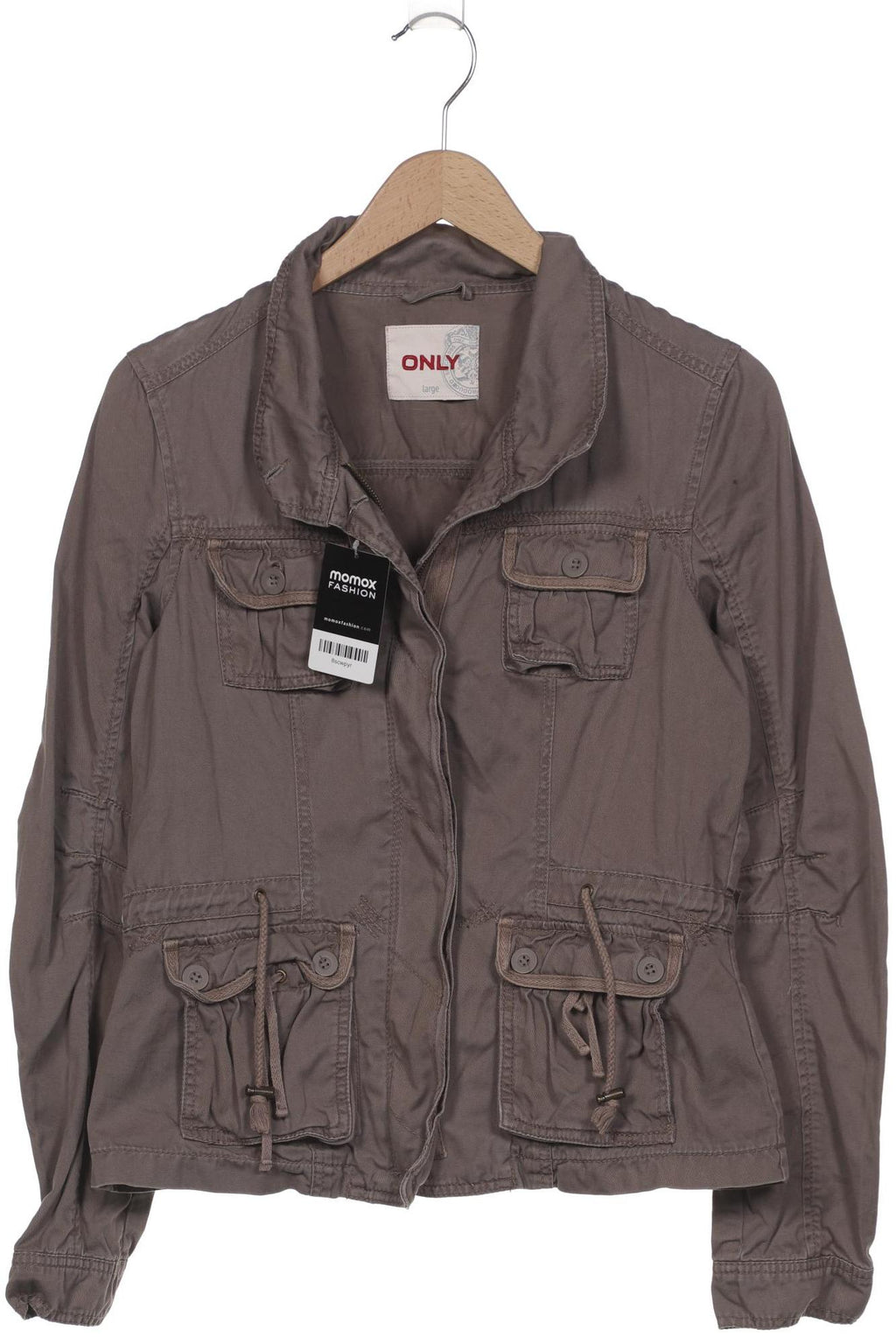 Only Women's Jacket Gray L Cotton 5