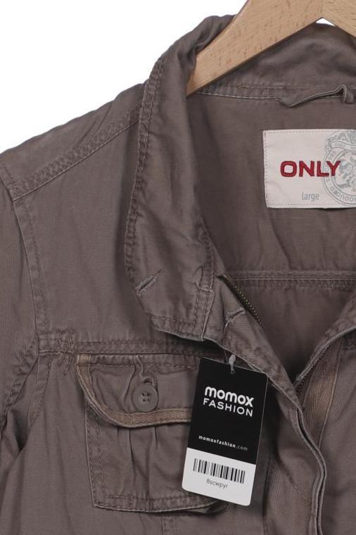 Only Women's Jacket Gray L Cotton 7