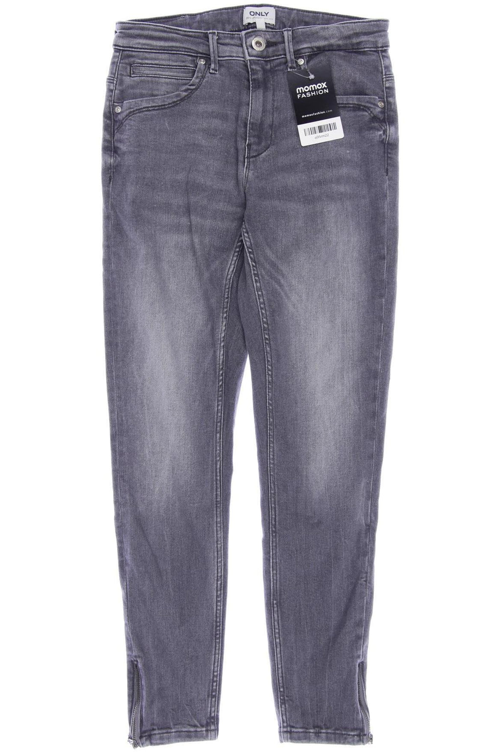 Only Women's Jeans Gray W28 Cotton Elastane Leather 4