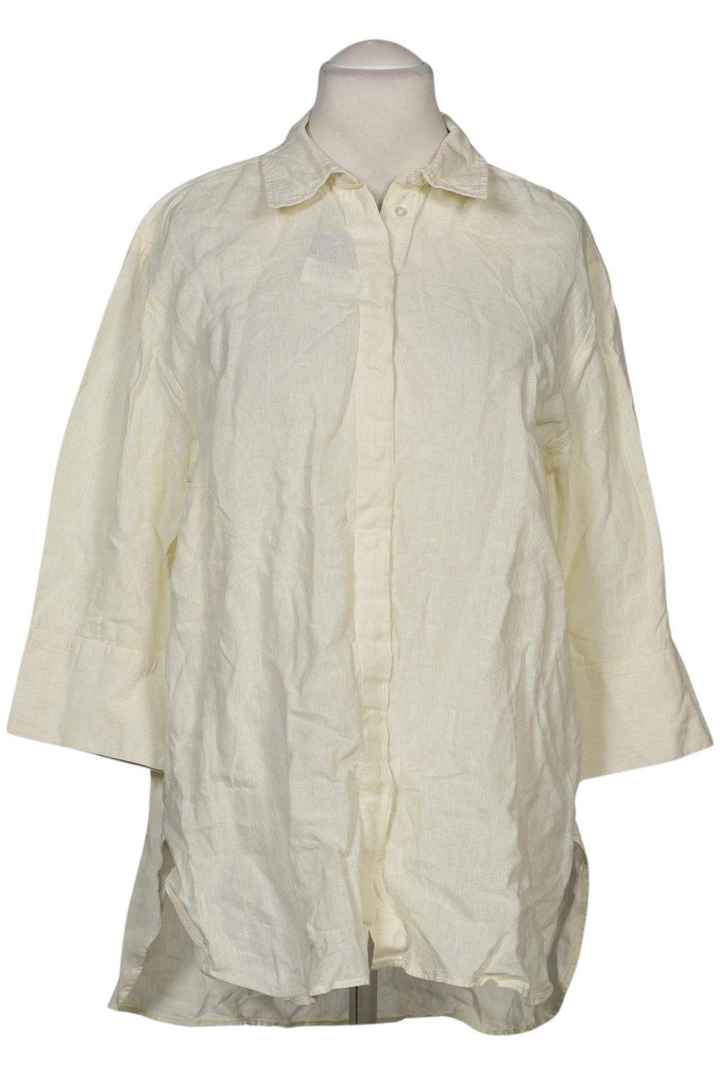 Opus Women's Blouse Cream White EU 42 Linen Cotton 2