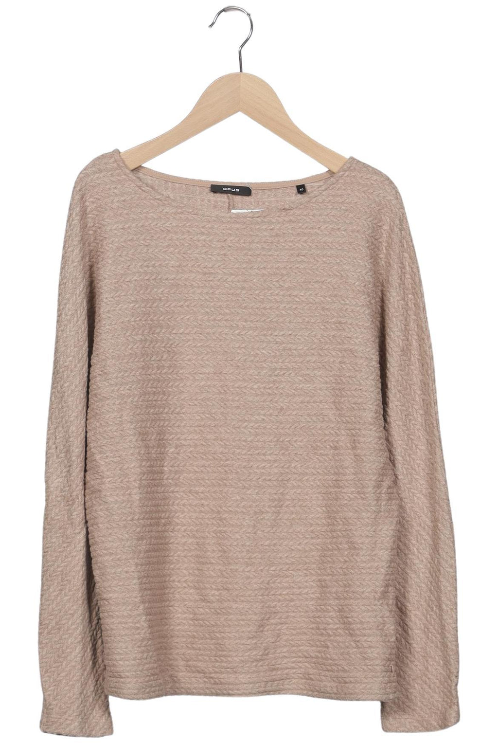 Opus Damen Langarmshirt Beige EU 40 2