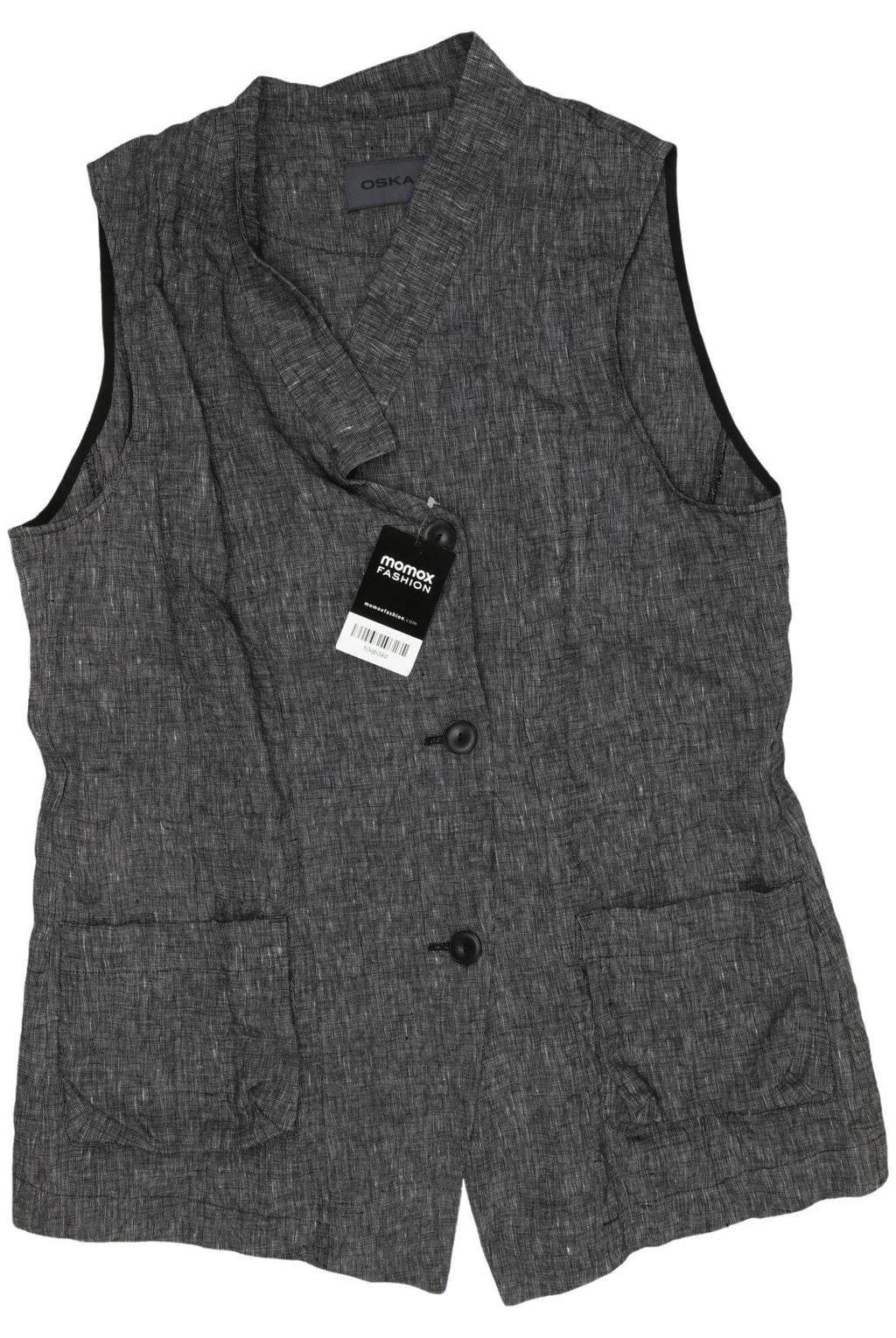 Oska Damen Weste Gray EU 44 Linen 2
