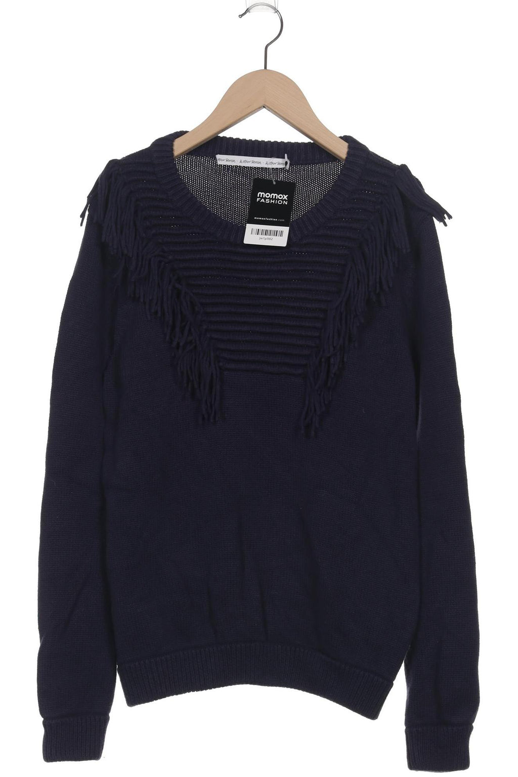 & Other Stories Damen Pullover Marineblau Gr. S Baumwolle 10