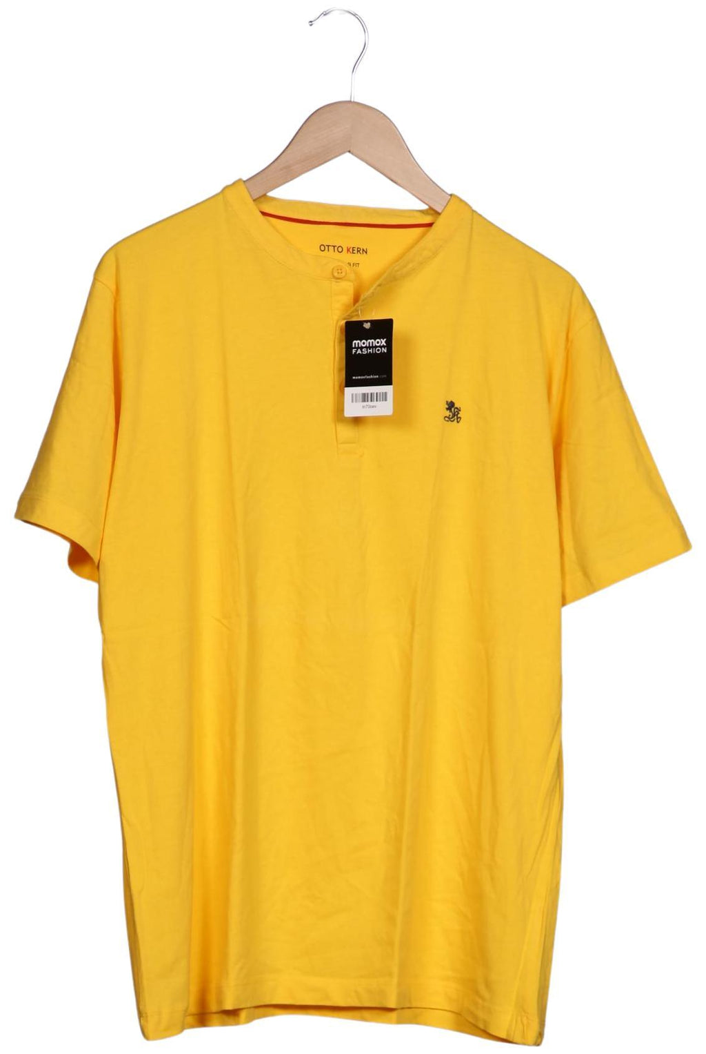 Otto Kern Men Polo Shirt Yellow XL Cotton 2