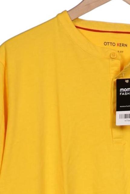 Otto Kern Men Polo Shirt Yellow XL Cotton 3