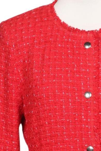 Oui Women's Blazer Red EU 38 4