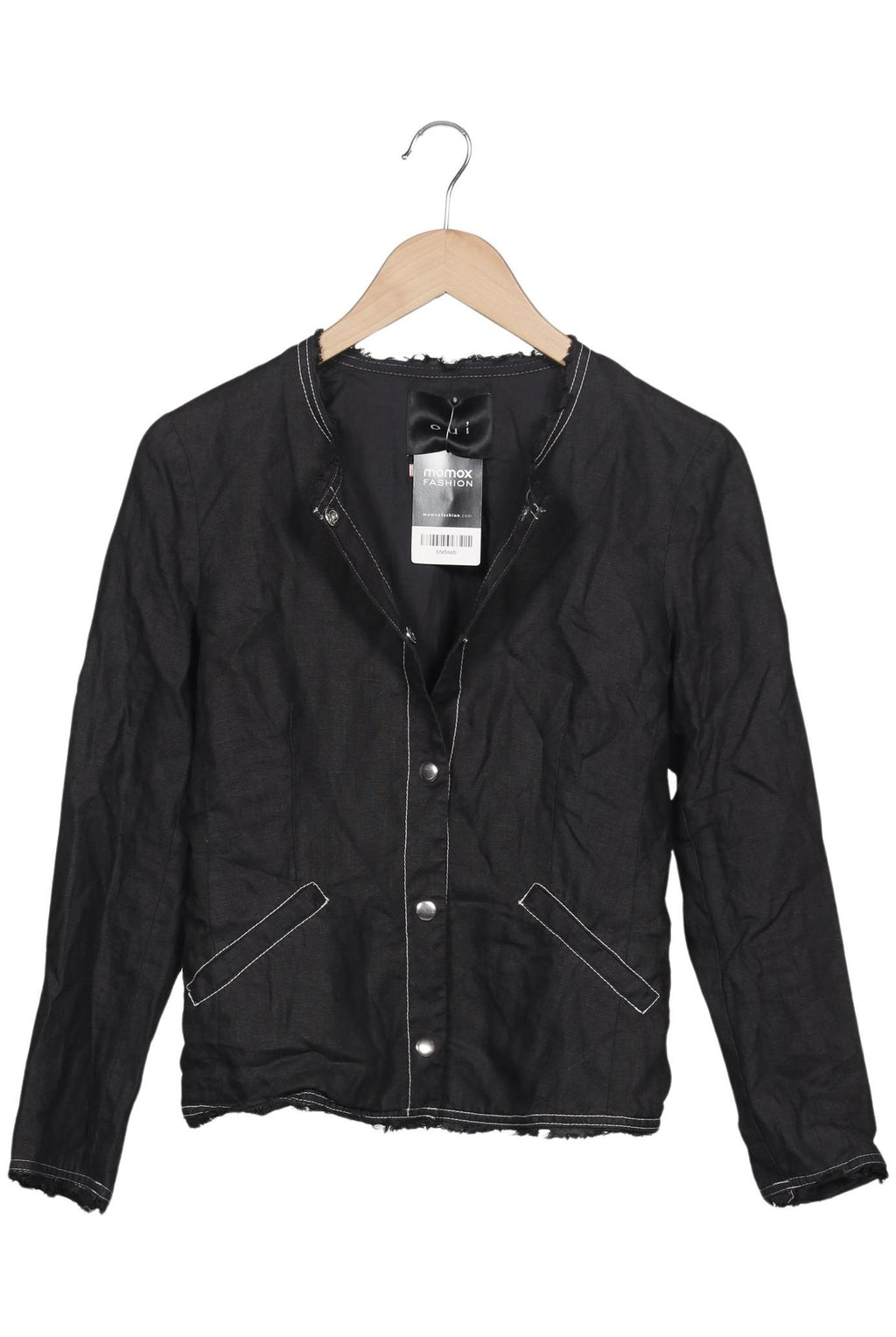 Oui Veste Femme Noir EU 36 Lin Coton 2