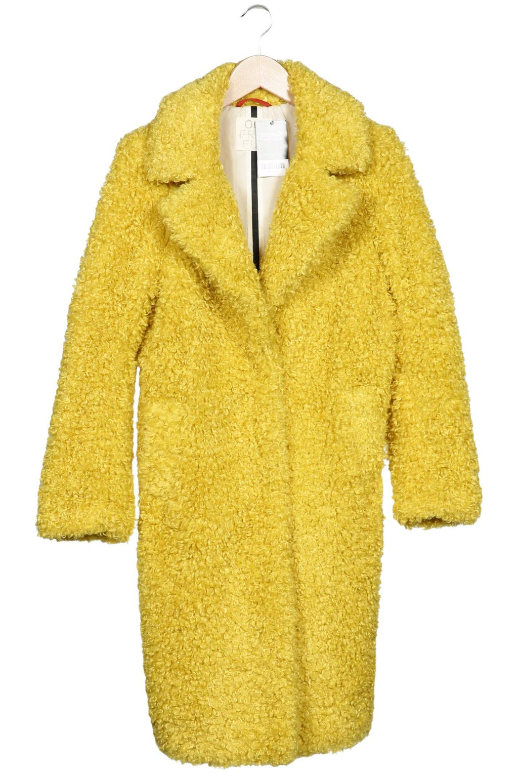 Oui Women Coat Yellow EU 34 2