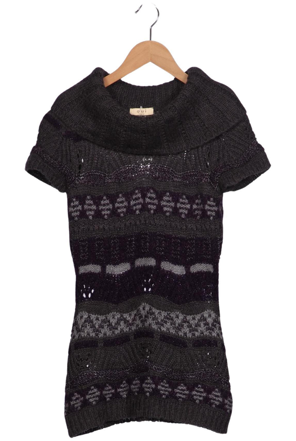 Oui Women's Sweater Grey Size XS Mohair 2
