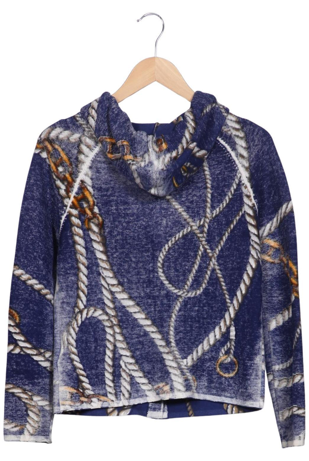 Oui Knit Cardigan Navy EU 36 Cotton 8