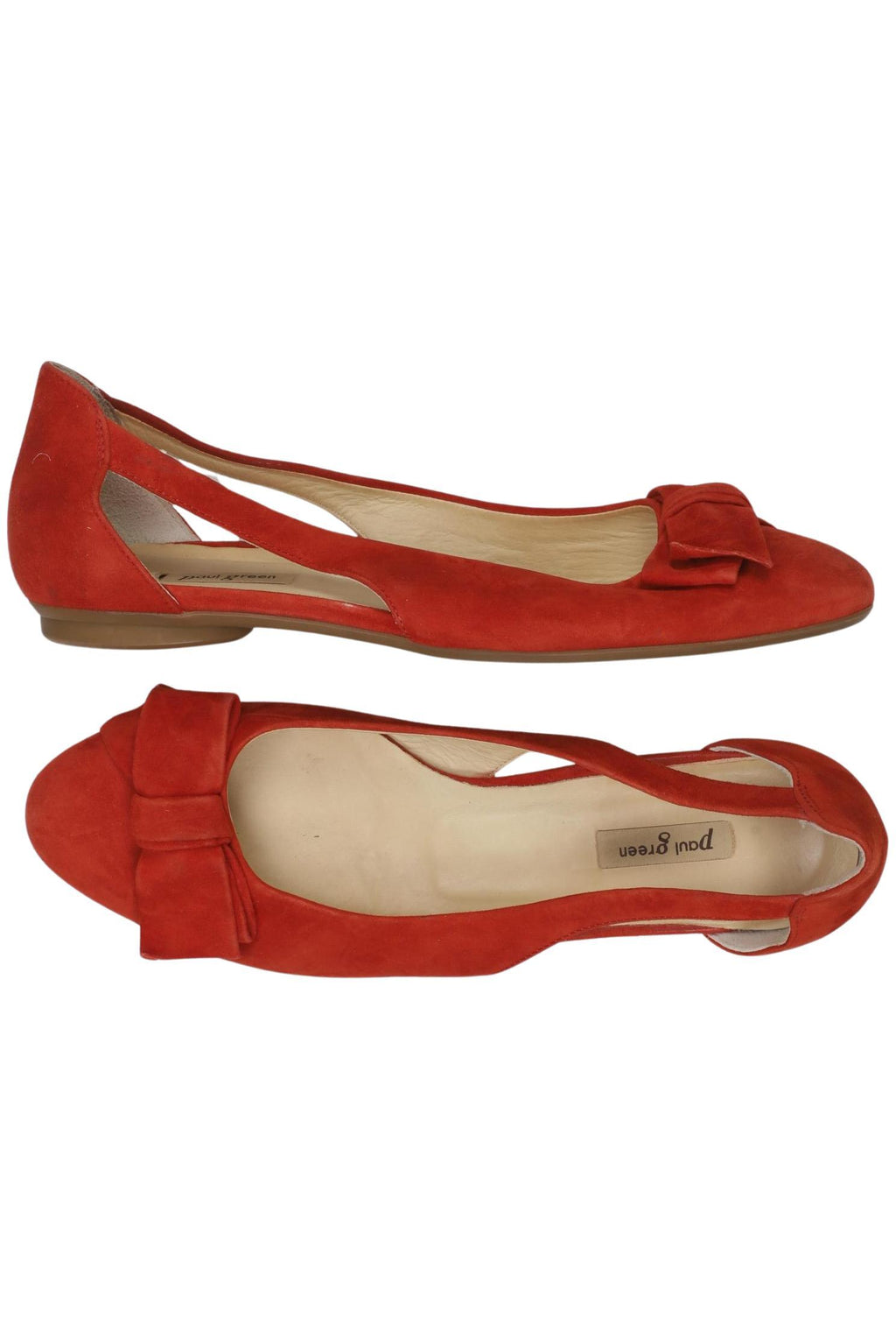 Paul Green Ballerina Red EU 38.5 Leather 2